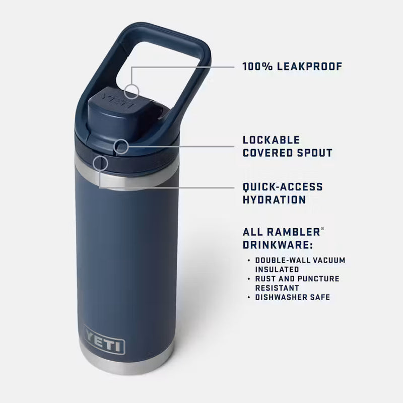 RAMBLER® 18 OZ WATER BOTTLE (FLIP CHUG CAP)